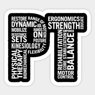 Physical Therapy Pt Month Physical Therapist Sticker